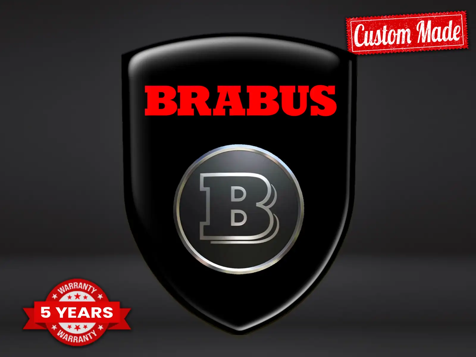 Brabus Heckscheibenaufkleber Stilvoll Exklusiv Anpassbar